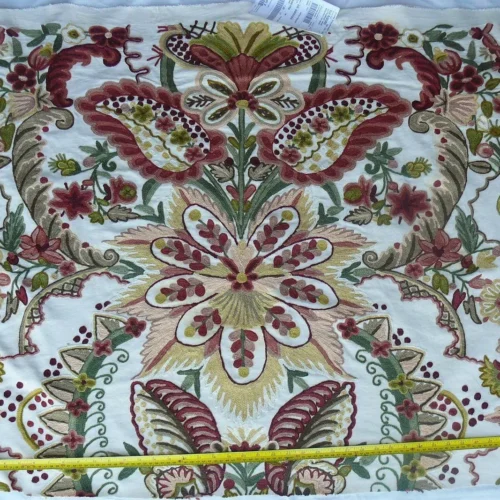 Scalamandre Magnificent Lalita Crewel Heavy Paisley 35 inch MSRP 372/Y