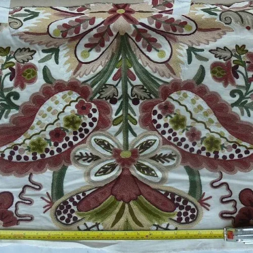 Scalamandre Magnificent Lalita Crewel Heavy Paisley 0.5Y MSRP 372/Y