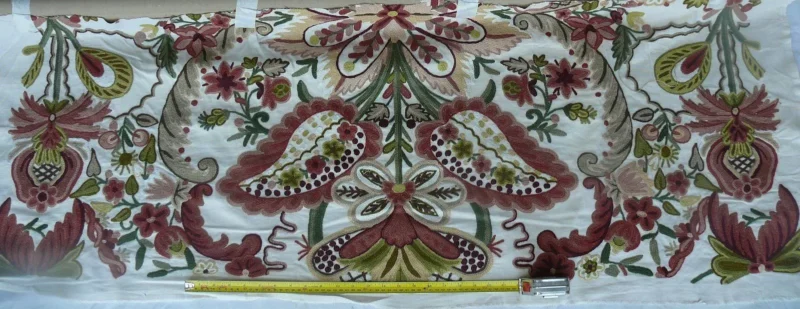 s-l1600 (39) Scalamandre Magnificent Lalita Crewel Heavy Paisley 0.5Y MSRP 372/Y