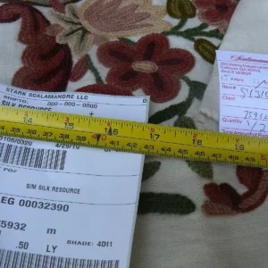 s-l1600 (41) Scalamandre Magnificent Lalita Crewel Heavy Paisley 0.5Y MSRP 372/Y