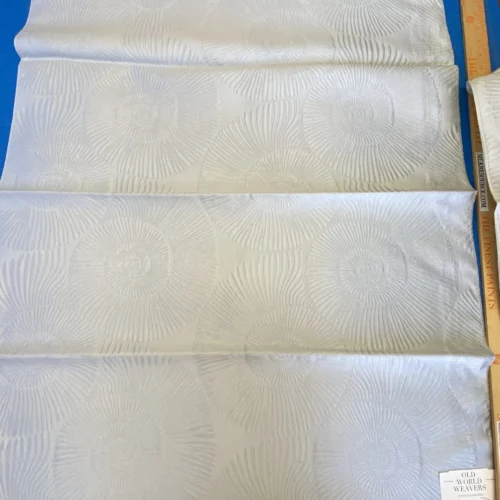 IMG_2054 16 Berkbox72 Scalamandre Grey Watkins Silk+Cotton Nautilo Blue Veil 35"x26" MSRP USD312/Y