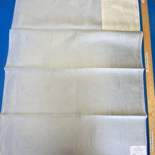 IMG_2058 17 Berkbox72 Scalamandre Grey Watkins Silk+Cotton Nautilo Blue Veil 35"x26" MSRP USD312/Y