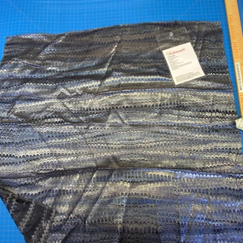 IMG_2097 29 Berkbox72 Scalamandre Square Ebru Silk Weave Blue Stone Marbled Paper Silk Jacquard Texture Blue MSRP USD 424/y
