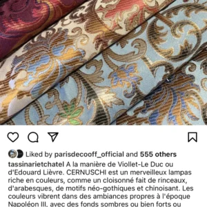 IMG_2244 Tassinari & Chatel Scalamandre Cernuschi Vert Green Silk Brocade MSRP USD 2128/Y