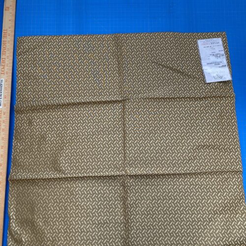 1 Berkbox73 Square Silk Blend by Grey Watkins Crosshatch Brown Small Scale Geometric MSRP USD 458/y