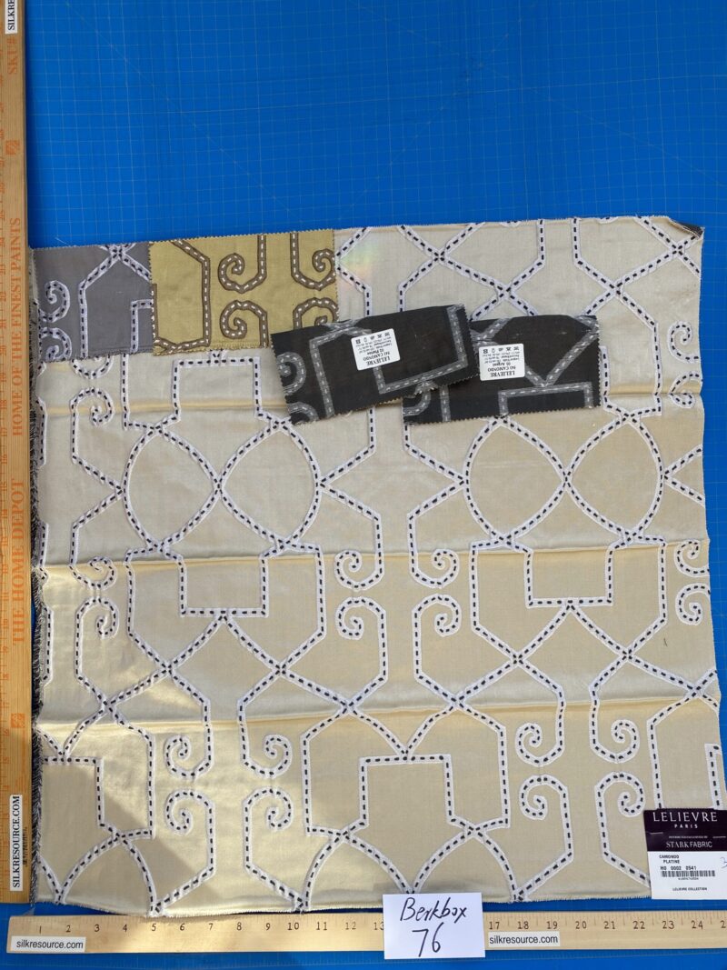 IMG_3167 10 Berkbox76  Square Jacquard by Lelievre Paris Camondo Platine  MSRP USD 440/y