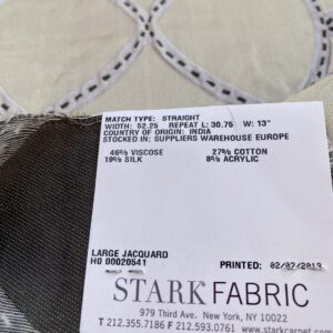 IMG_3173 11 Berkbox76  Square Jacquard by Lelievre Paris Camondo Platine  MSRP USD 440/y