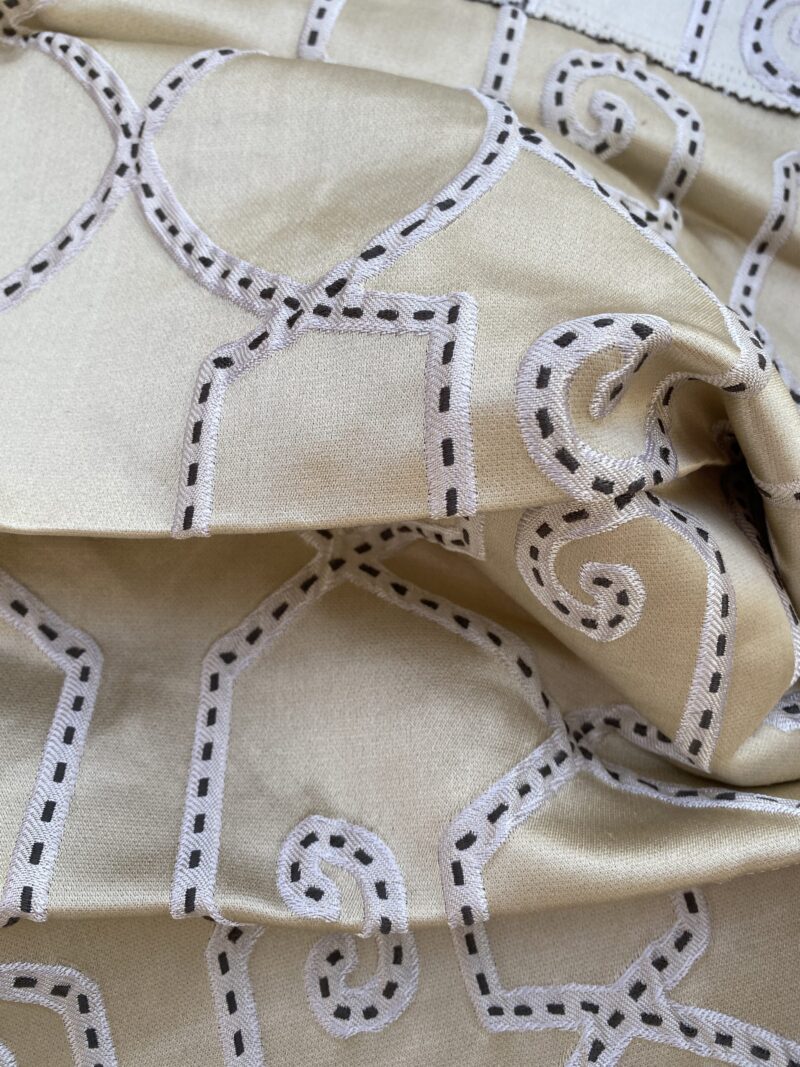 IMG_3174 11 Berkbox76  Square Jacquard by Lelievre Paris Camondo Platine  MSRP USD 440/y