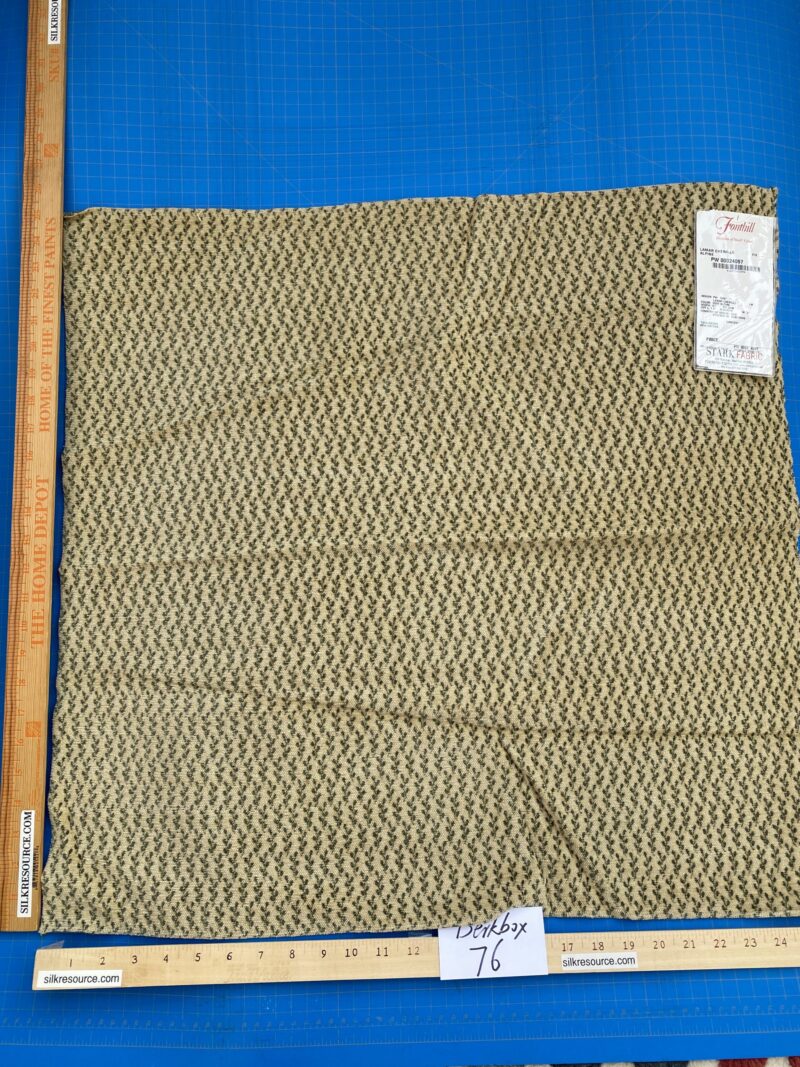 12 Berkbox76 Square Fonthill Lamar Chenille Alpine Beige Green Novelty Botanical Foliage MSRP USD 368/y