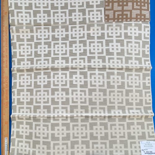 IMG_3184 13 Berkbox76 Square Jacquard by Old World Weavers Time Squared Ivory White Cream Beige Contemporary Geometric MSRP USD 292/y