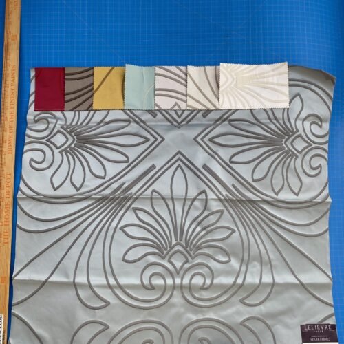 IMG_3198 15 Berkbox76 Square Jacquard by Lelievre Trefle Opale Gray Damask Polyester MSRP USD 542/y