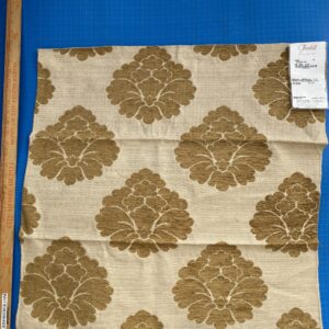 IMG_3203 49 EV32 Square 27 x 26 inches Scalamandre Old World Weavers Axial Peacock Chenille Jacquard Blue and White MSRP  246/y