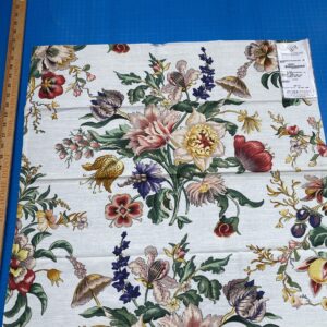 IMG_3341 14 Berkbox77 Square Printed Fabrics by  Nenuphar Brown/Multi Lotus Pond Koi Fish Cotton 1yd x 26" MSRP USD196/y