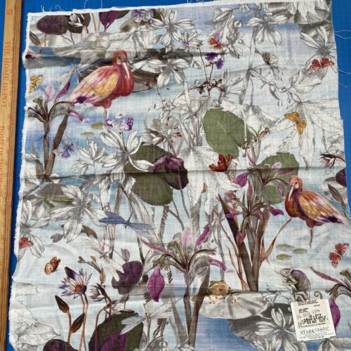 IMG_3457 46 Berkbox77 Square Printed Fabrics by Old World Weavers La Gola Surf Green White MSRP USD278/y