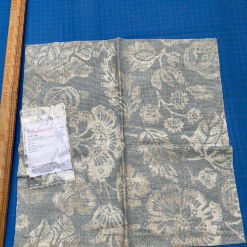 IMG_3622 85 Berkbox77 Square Printed Fabric by Scalamandre Calais Linen Print Sky Blue White Floral MSRP 300+/y