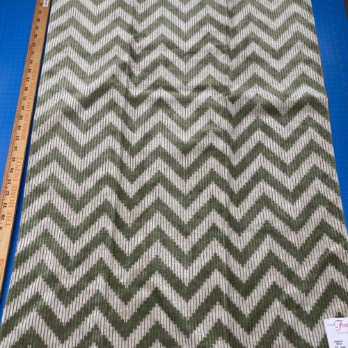 IMG_3691 6 Berkbox78 Square Velvet by Fonthill Carnaby Moss Green White Chevron MSRP USD 294/y