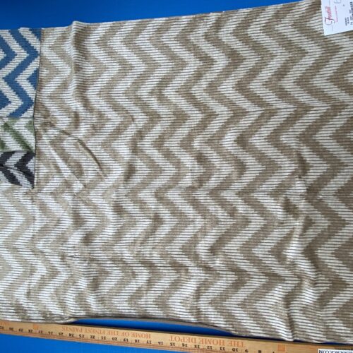 IMG_3728 12 Berkbox78 Square Velvet by Fonthill Carnaby Desert Brown White Chevron MSRP USD 294/y