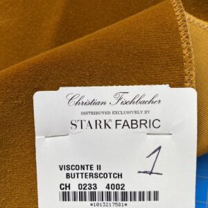 IMG_4022 3 Berkbox81 Square Velvet by Christian Fischbacher Visconte II Butterscotch Orange Solid 26"L x 13"W MSRP USD 300+/y