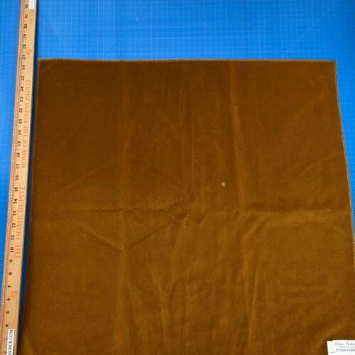 4 Berkbox81 Square Velvet by Christian Fischbacher Visconte II Butterscotch Orange Solid MSRP USD 300+/y