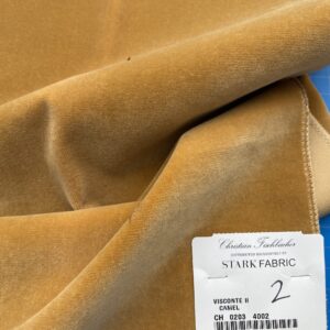 IMG_4098 20 Berkbox81 Square Velvet by Christian Fischbacher Visconte II Camel Light Brown Solid 26"L x 13"W  MSRP USD 300+/y