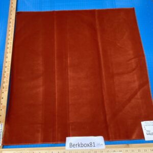 IMG_4099 21 Berkbox81 Square Velvet by Christian Fischbacher Visconte II Tabasco Deep Orange Solid 26"L x 26"W  MSRP USD 300+/y