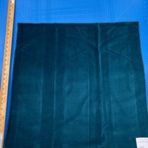 IMG_4117 1 Berkbox82 Square Velvet by Christian Fischbacher Visconte II Teal Green Solid 26"L x 26"W  MSRP USD 300+/y