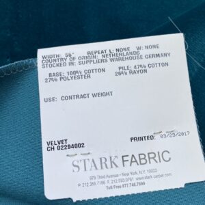 IMG_4119 1 Berkbox82 Square Velvet by Christian Fischbacher Visconte II Teal Green Solid 26"L x 26"W  MSRP USD 300+/y