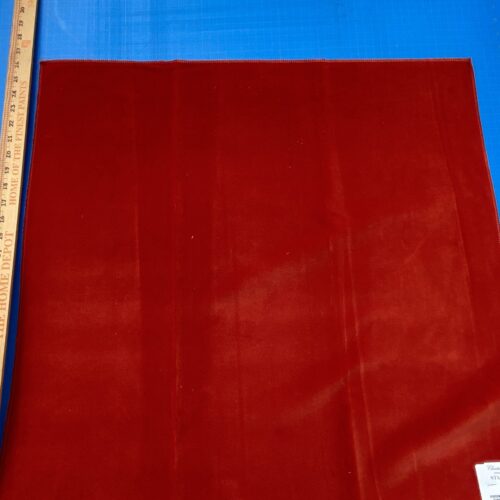 11 Berkbox82 Square Velvet by Christian Fischbacher Visconte II Tangerine Orange Solid 26"L x 26"W  MSRP USD 300+/y