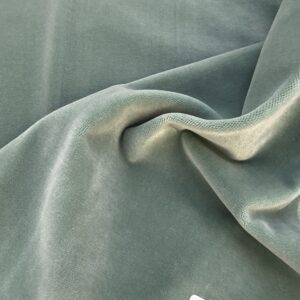 IMG_4199 20 Berkbox82 Square Velvet by Christian Fischbacher Visconte II Caribbean Green Solid 26"L x 26"W  MSRP USD 300+/y