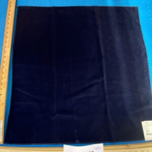 IMG_4204 22 Berkbox82 Square Velvet by Christian Fischbacher Visconte II Ink Blue Solid 26"L x 26"W  MSRP USD 300+/y