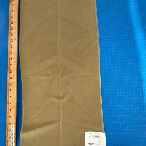 27 Berkbox82 Square Velvet by Christian Fischbacher Visconte II Desert Light Brown Solid 26"L x 16"W  MSRP USD 300+/y