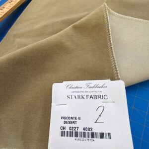 IMG_4225 27 Berkbox82 Square Velvet by Christian Fischbacher Visconte II Desert Light Brown Solid 26"L x 16"W  MSRP USD 300+/y