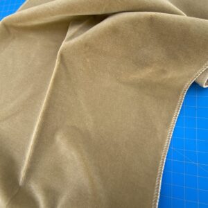 IMG_4227 27 Berkbox82 Square Velvet by Christian Fischbacher Visconte II Desert Light Brown Solid 26"L x 16"W  MSRP USD 300+/y