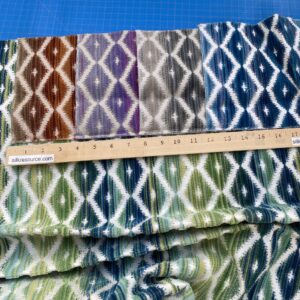 IMG_4260 4 Berkbox83 Square Velvet by Grey Watkins Diamantina Ocean Deep Green White Blue Diamond Ogee MSRP USD 306+/y