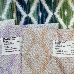 IMG_4262 4 Berkbox83 Square Velvet by Grey Watkins Diamantina Ocean Deep Green White Blue Diamond Ogee MSRP USD 306+/y