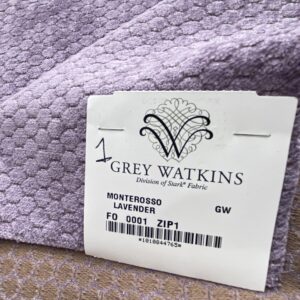 IMG_4285 10 Berkbox83 Square Velvet by Grey Watrkins Monterosso Lavender Purple Small Scale Dots Circle 1.1yd x 25"W MSRP USD192/y