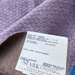 IMG_4286 10 Berkbox83 Square Velvet by Grey Watrkins Monterosso Lavender Purple Small Scale Dots Circle 1.1yd x 25"W MSRP USD192/y