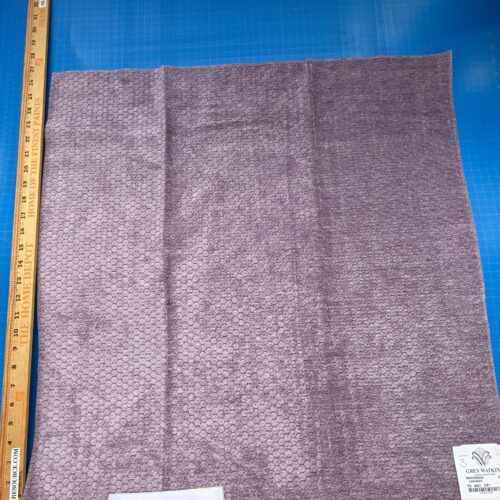 IMG_4296 13 Berkbox83 Square Velvet by Grey Watrkins Monterosso Lavender Purple Small Scale Dots Circle MSRP USD192/y