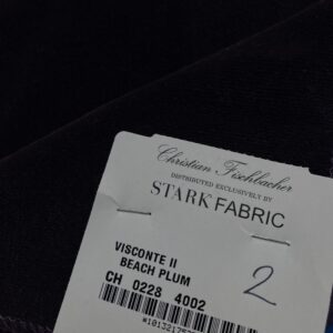 27 Berkbox83 Square Velvet by Christian Fischbacher Visconte II Beach Plum Purple Solid 26"L x 13"W MSRP USD 300+/y