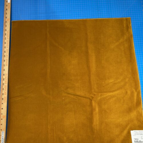 30 Berkbox83 Square Velvet by Christian Fischbacher Visconte II Mustard Yellow Solid 26"L x 26"W MSRP USD 300+/y
