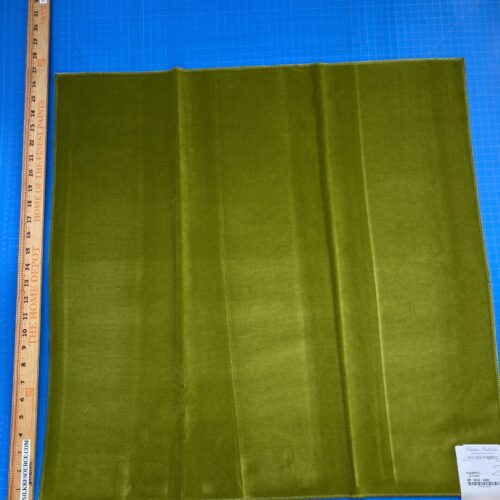 IMG_4427 10 Berkbox84 Square Velvet by Christian Fischbacher Visconte II Lettuce Light Green Solid 26"L x 26"W MSRP USD 300+/y