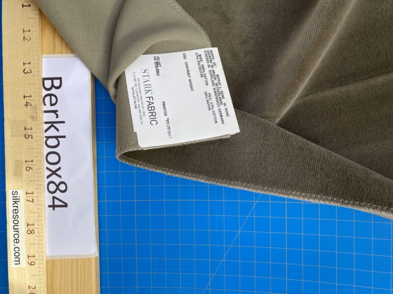 IMG_4433 11 Berkbox84 Square Velvet by Christian Fischbacher Visconte II Rattan Gray Solid 26"L x 13"W MSRP USD 300+/y