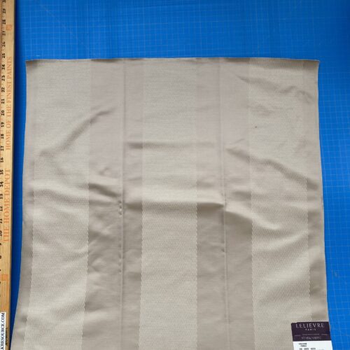IMG_4668 1 Berkbox86 Square Jacquard by Lelievre Paris Colonne Fumee Beige Stripe MSRP USD444/y