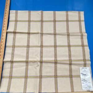 47 Berkbox86 Square Jacquard by Old World Weavers Rhumba Fonthill White Green Yellow Heavy Wool Cotton Plaid MSRP USD 264/Y