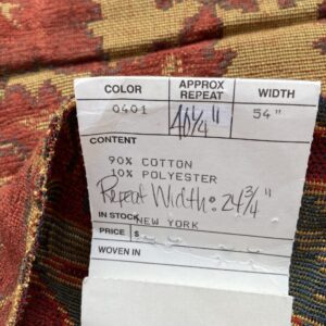 IMG_4883 1 Berkbox87 Square Jacquard by Old World Weavers Castle Paprika Red Brown Cotton Polyester Damask MSRP USD300+/y