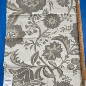 IMG_5163 13 Berkbox88 Square Woven by  Old World Weavers Spontini Haze Gray White Botanical Large Pattern 27"W X 39"L  MSRP USD300+/y