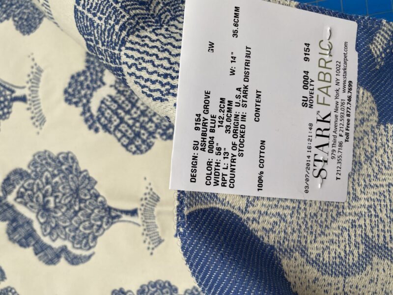 IMG_5171 14 Berkbox88 Square Woven by Grey Watkins Ashbury Grove Maple Tan Cream Topiary Brocade Cotton MSRP USD 152/Y