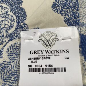 15 Berkbox88 Square Woven by Grey Watkins Ashbury Grove Maple Tan Cream Topiary Brocade Cotton MSRP USD 152/Y