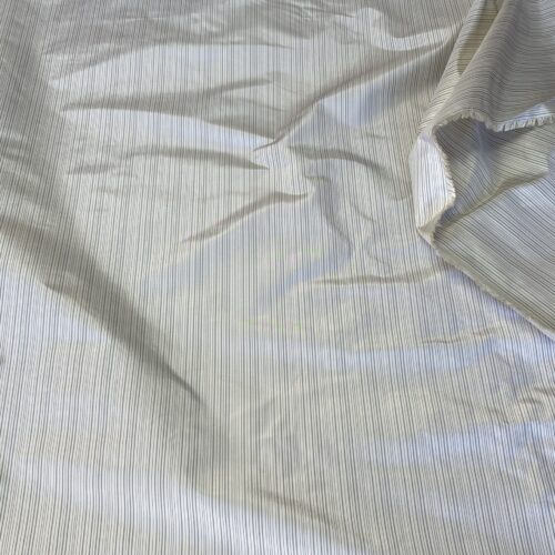 IMG_5288 Scalamandre Astley Silk Strie Cream Blue White Pin Stripe Small Scale  MSRP USD350+/yard