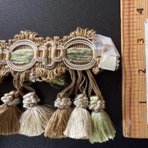 IMG_8088 Special Order Scalamandre Tashkent Velvet Spring Green Ikat Red Black Beige Cotton Viscose MSRP USD624/y